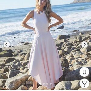 Free People Pale Pink Sleeveless Maxi Dress